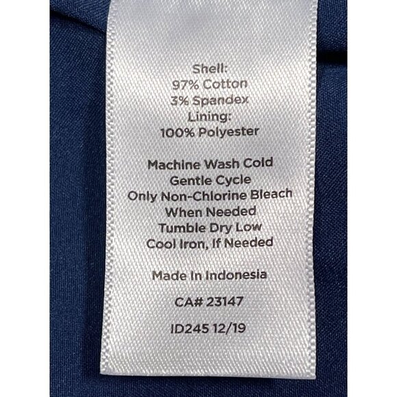 Talbots Cotton Canvas A-Line Hibiscus Skirt Size 2 - Picture 7 of 8